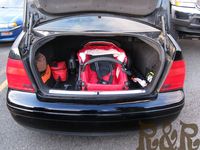 B-Ready in compact sedan trunk