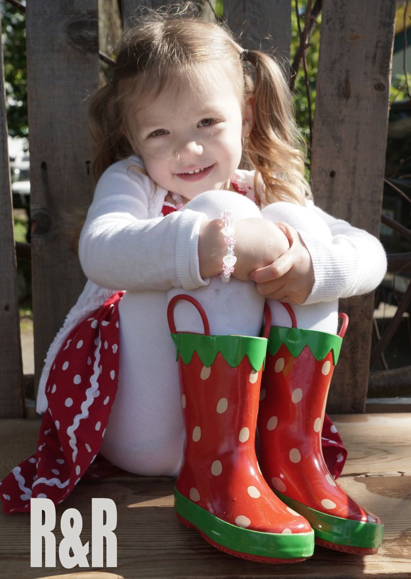Strawberry Rain Boots