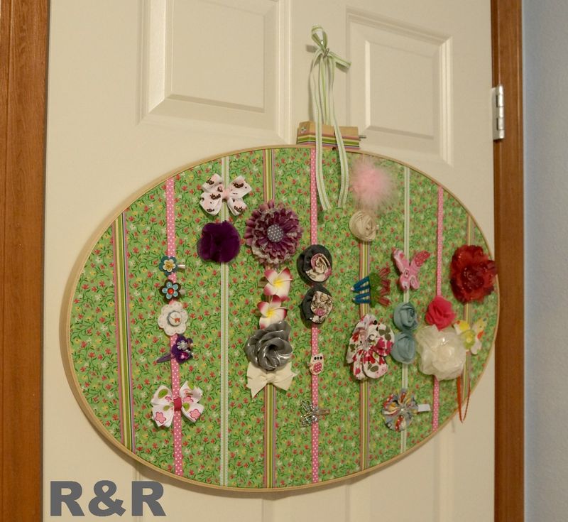 Embroidery Hoop Bow Holder