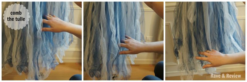 Combing the tulle