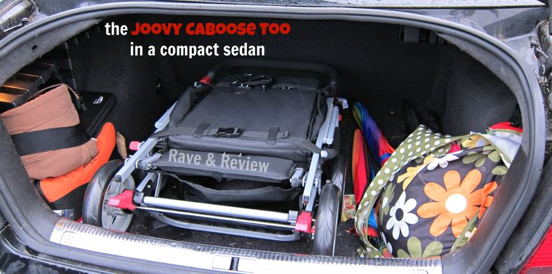 Joovy Caboose Too in trunk