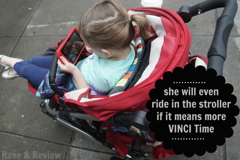 Vinci time in the stroller