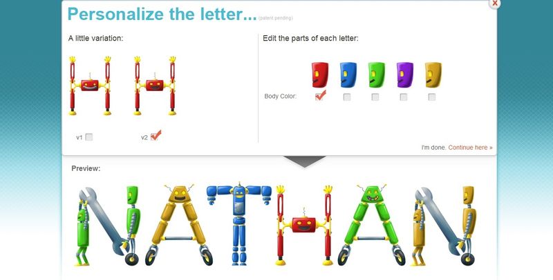 Personalize the letter 2