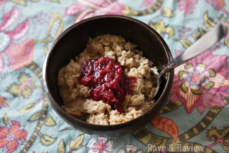 Oatmeal with cranberries