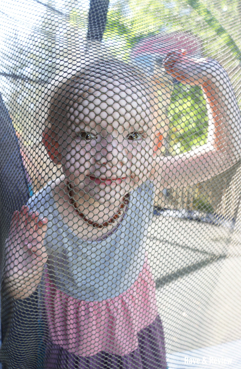 Trampoline net peeking 50+ fun activities to do on a trampoline