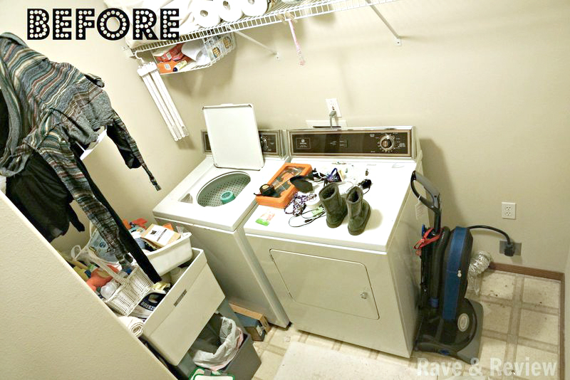 Laundry room before