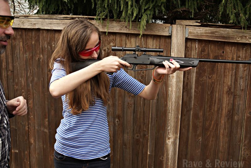 Daisy BB gun practice