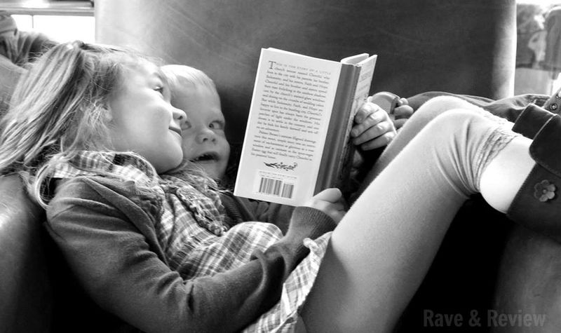 Siblings reading together
