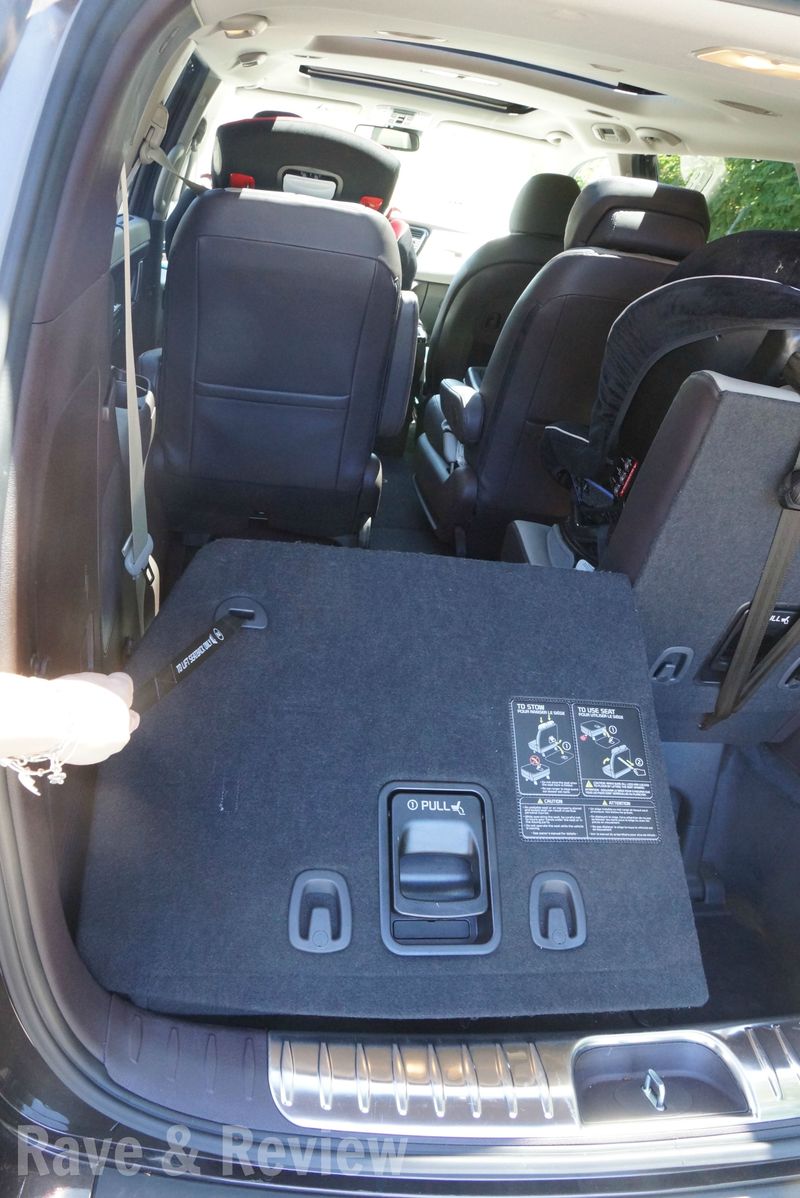 KIA Sedona fold up rear seats
