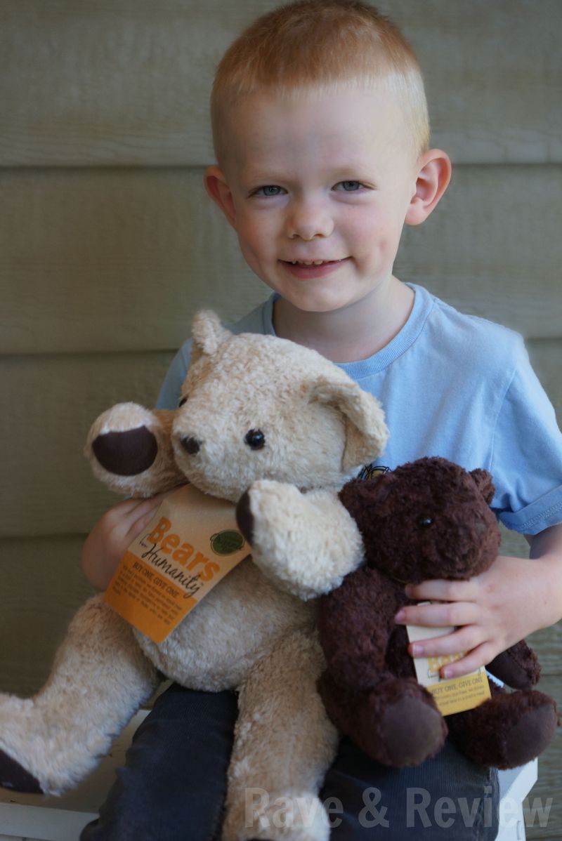 Bears for Humanity with boy