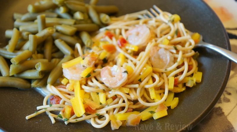Jenny Craig shrimp pasta