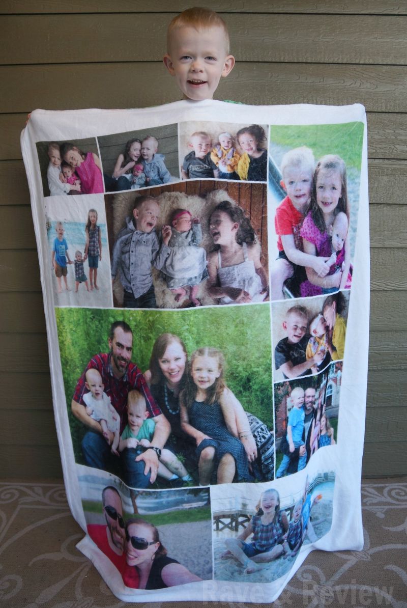 Photo blanket from Collage.com