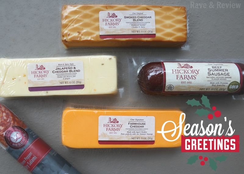 Hickory Farms cheese and sausage
