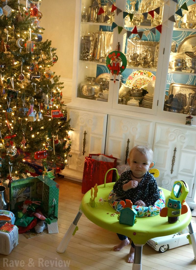Baby under the tree for Christmas