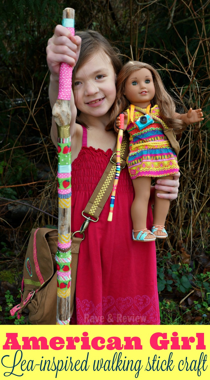 American Girl Lea-inspired walking stick craft for kids