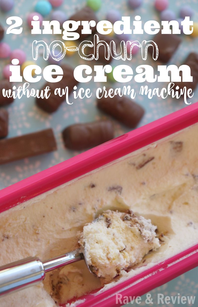 Two ingredient no churn ice cream without an ice cream machine