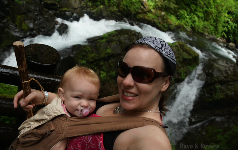 Sol Duc Falls with baby