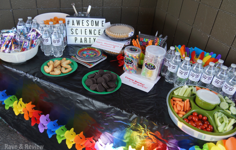 Awesome Science Party full table