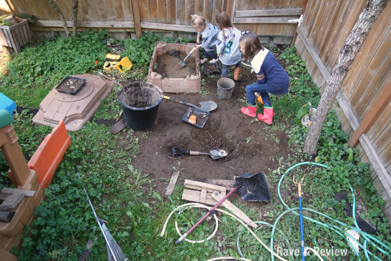 Digging in backyard