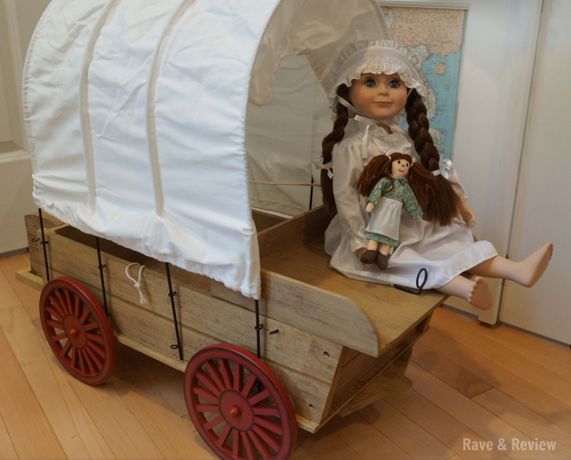 Laura in covered wagon