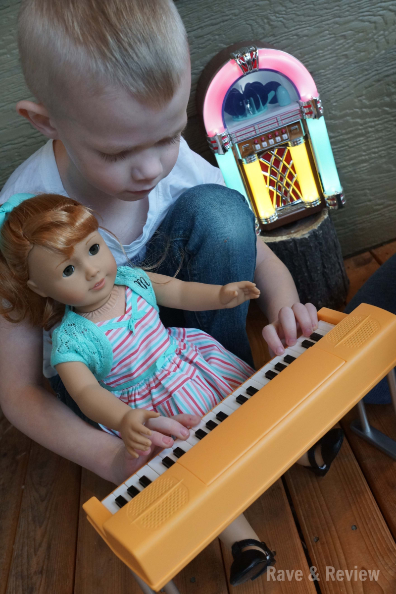 American Girl playing piano