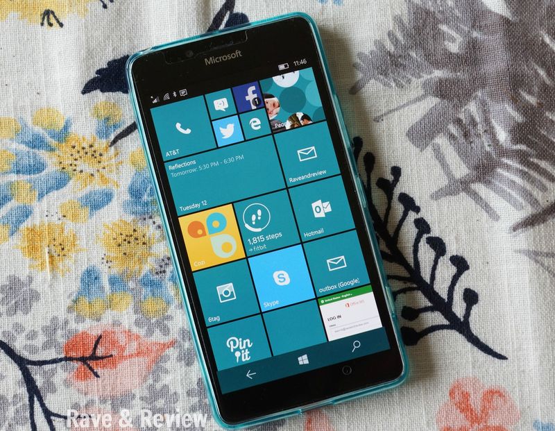 Lumia 950 tile screen