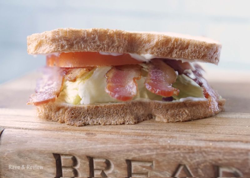 Homemade bread sandwich