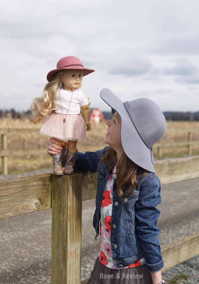 American Girl Tenney and Girl in Hat
