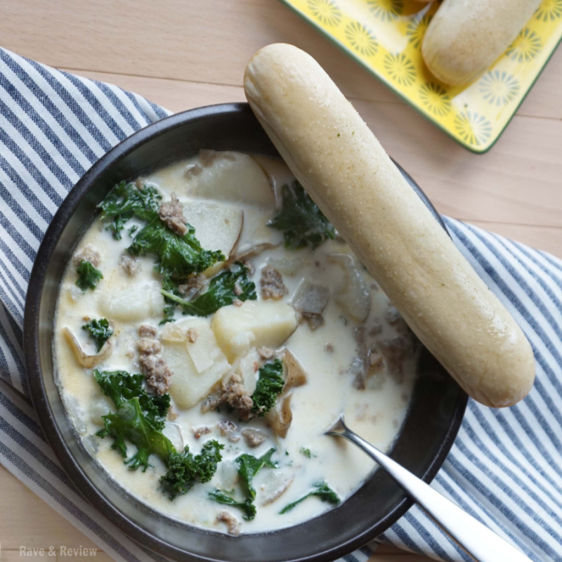 Zuppa Toscano with breadstick square