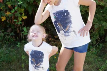 Matching Girls Monday: solar eclipse fun