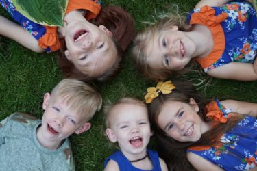 Matching Girls Monday: blueberry picking and pie contests with neighbors