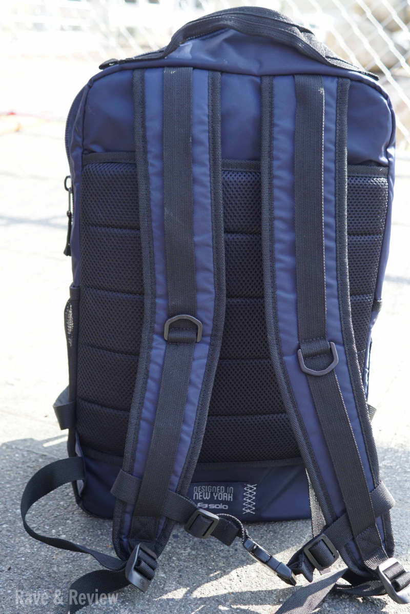 Solo backpack back