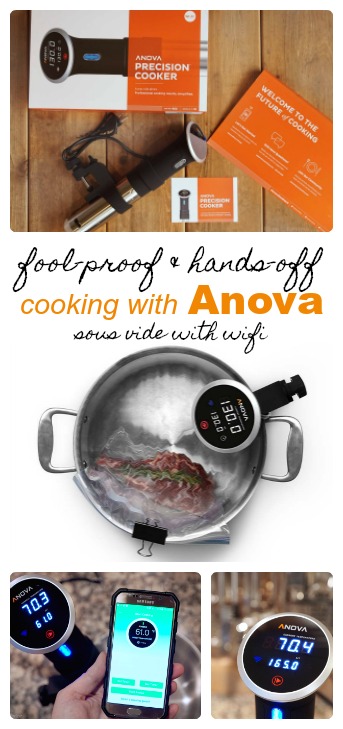 Cooking with Anova sous vide with wifi