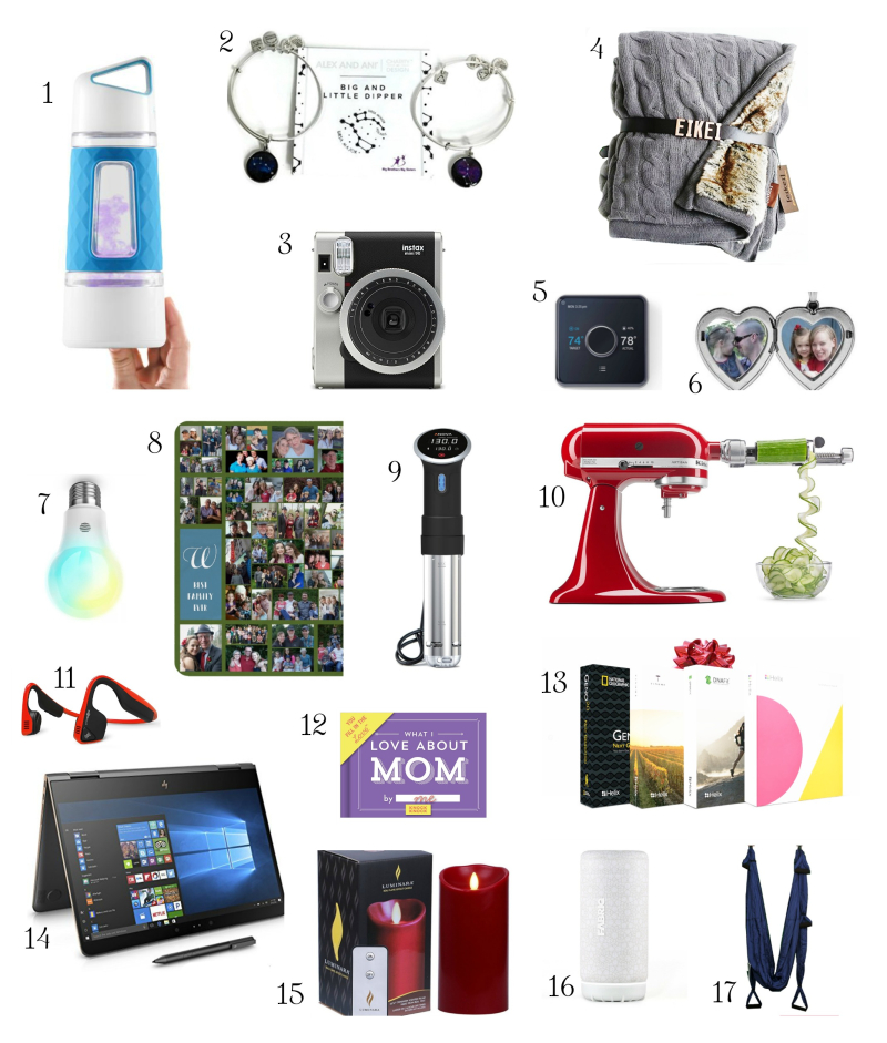 Holiday gift guide with numbers