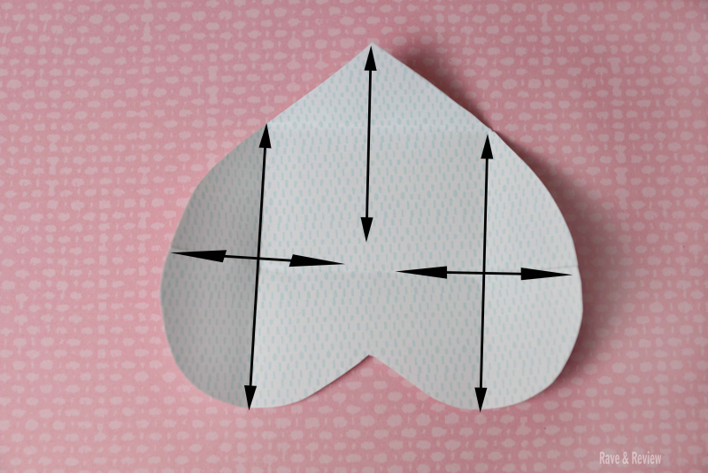 Heart envelope folding