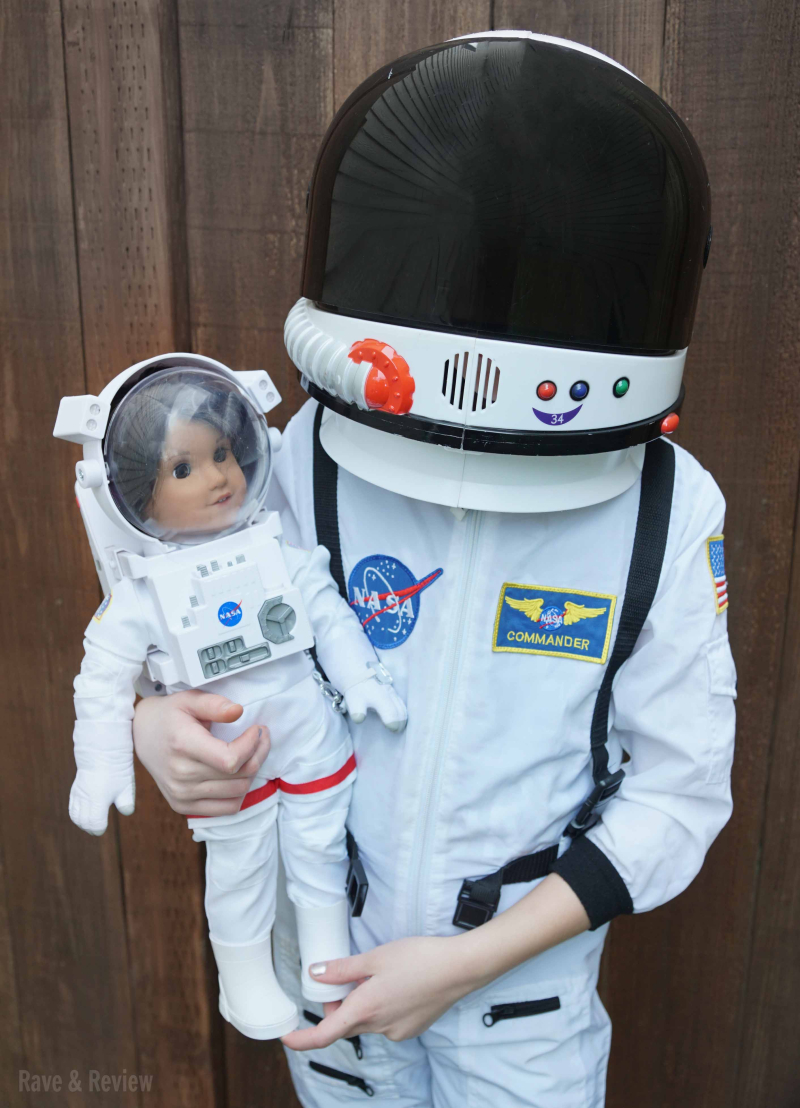 Luciana and girl in space suit