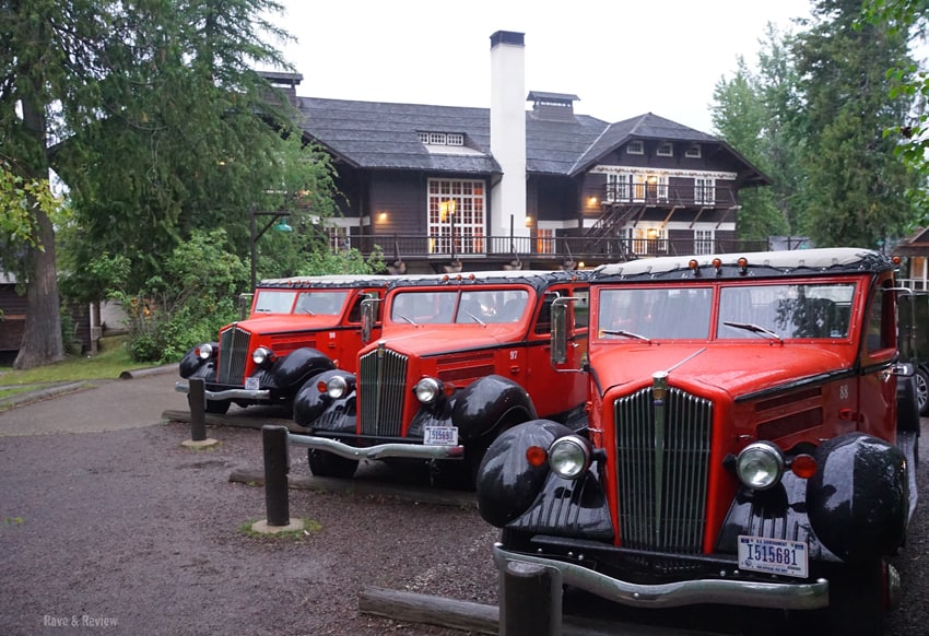 Glacier National Park Red Cars