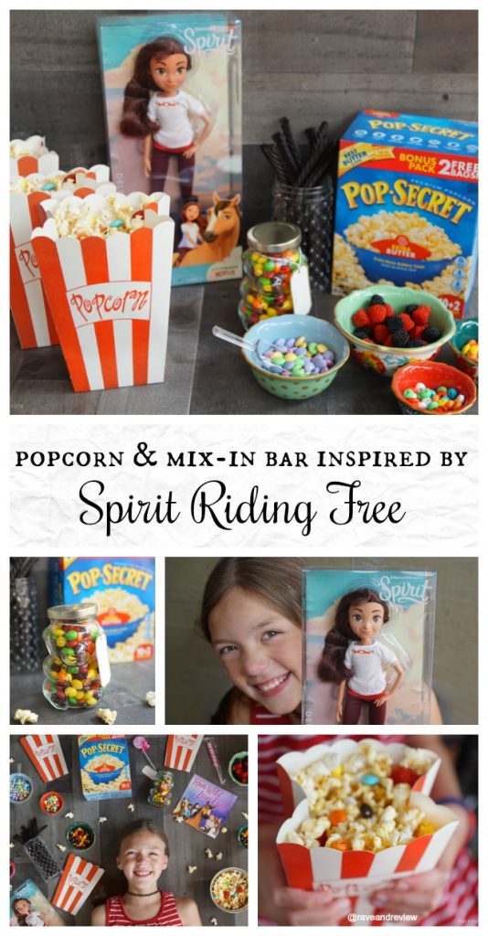 popcorn and mix in bar for Spirit Riding Free