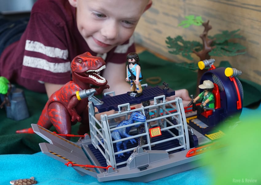 Playmobil boat with boy