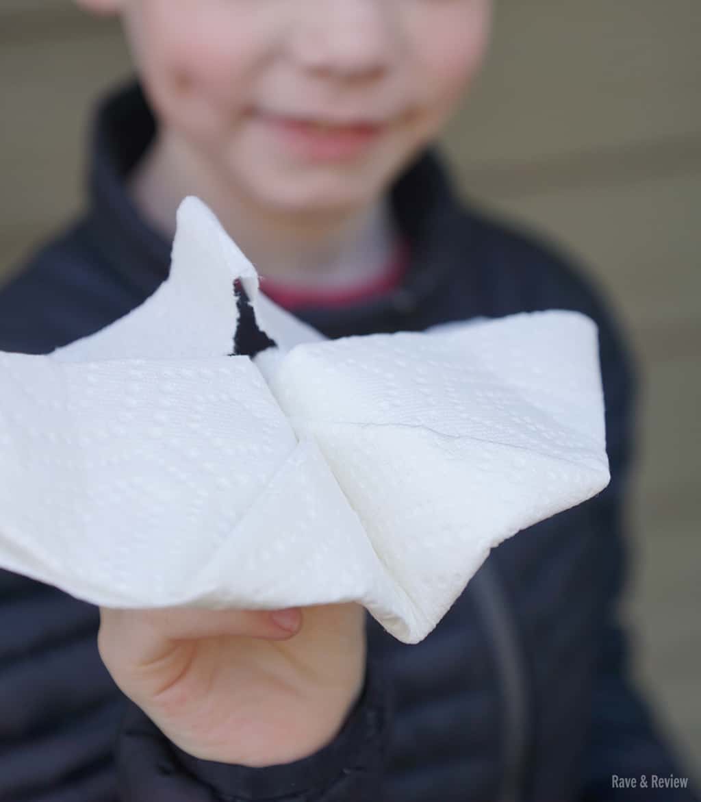 Brawny Origami plane Lunchbox love: origami paper towels