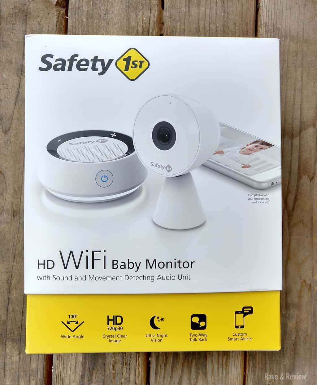 Safety 1st camera with audio unit in box