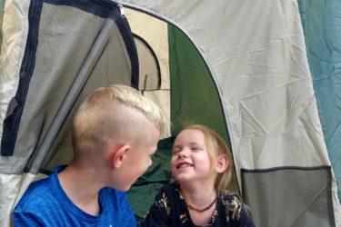 Add a tent to your trampoline for next level fun