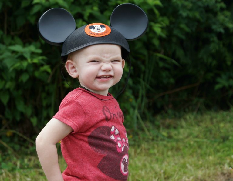 Baby with Mickey Ears