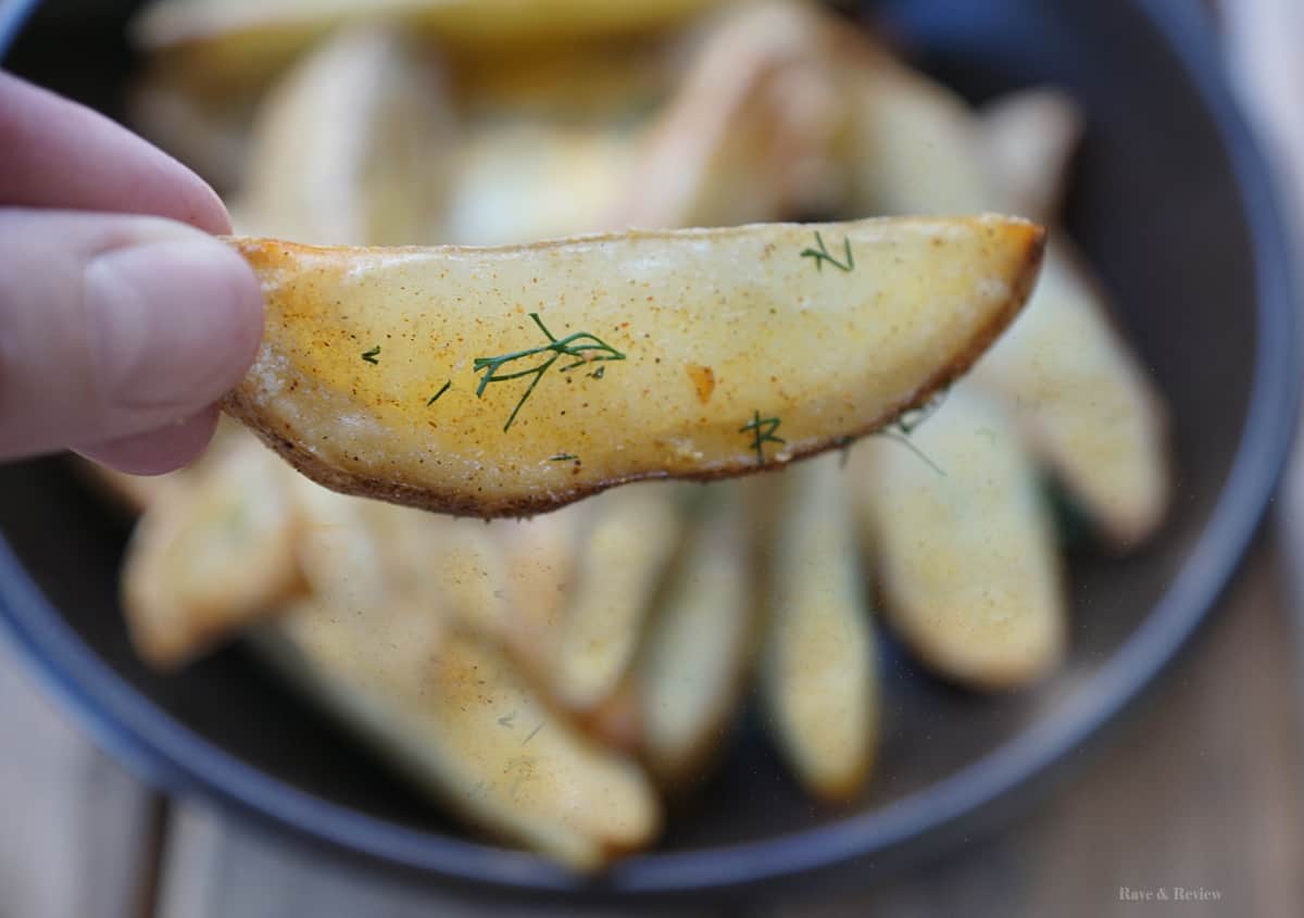 JoJo potatoes out of the air fryer