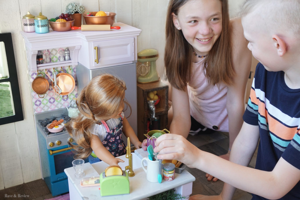 Extended play with the new American Girl kitchen - Rave &amp; Review