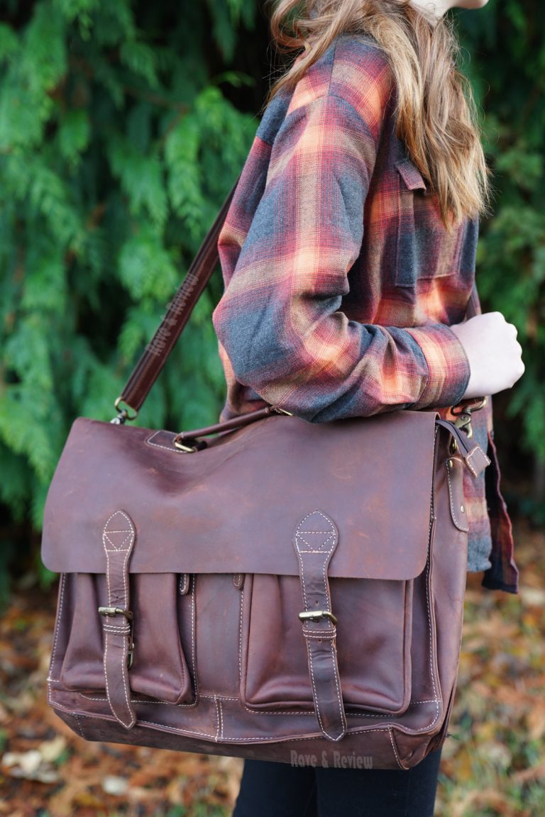 A classic leather work bag from Anuent Rave & Review