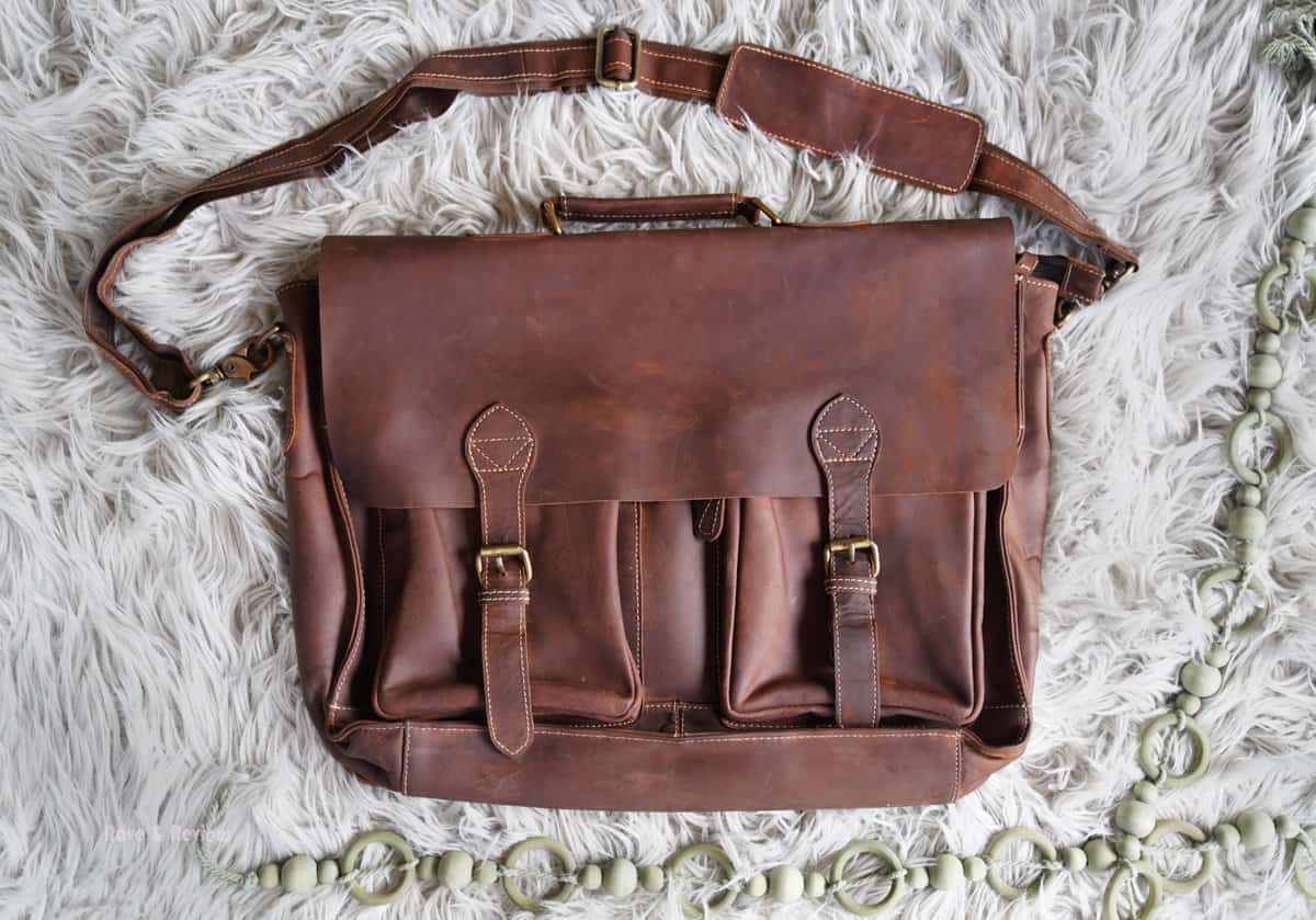 A classic leather work bag from Anuent - Rave & Review