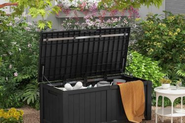Get organized with a deck box from Patiowell